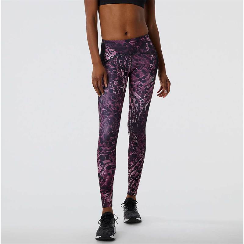 New Balance Womens Printed Impact Run Tights-5